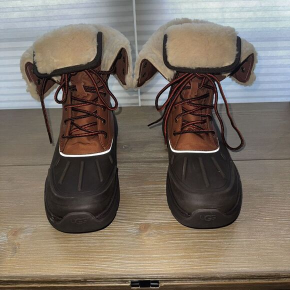 Ugg City Butte Waterproof Leather And Cordura Boots Men's Sz 12 New 1153390 Snow - Picture 1 of 8